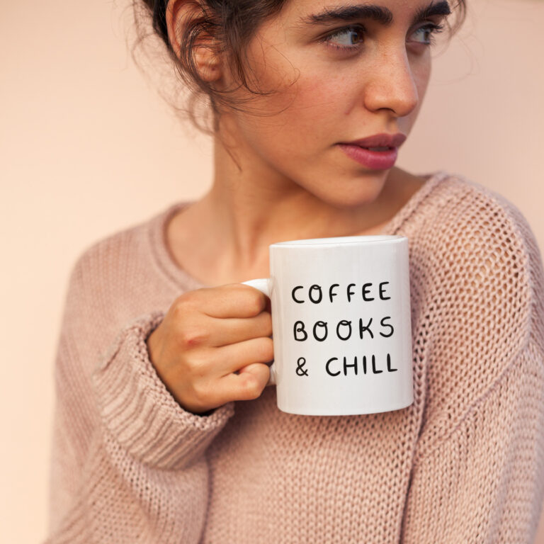 coffee books chill mug
