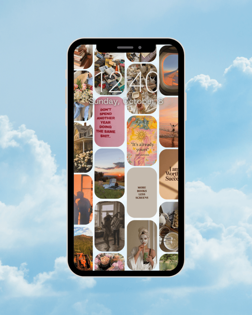 free vision board phone wallpaper