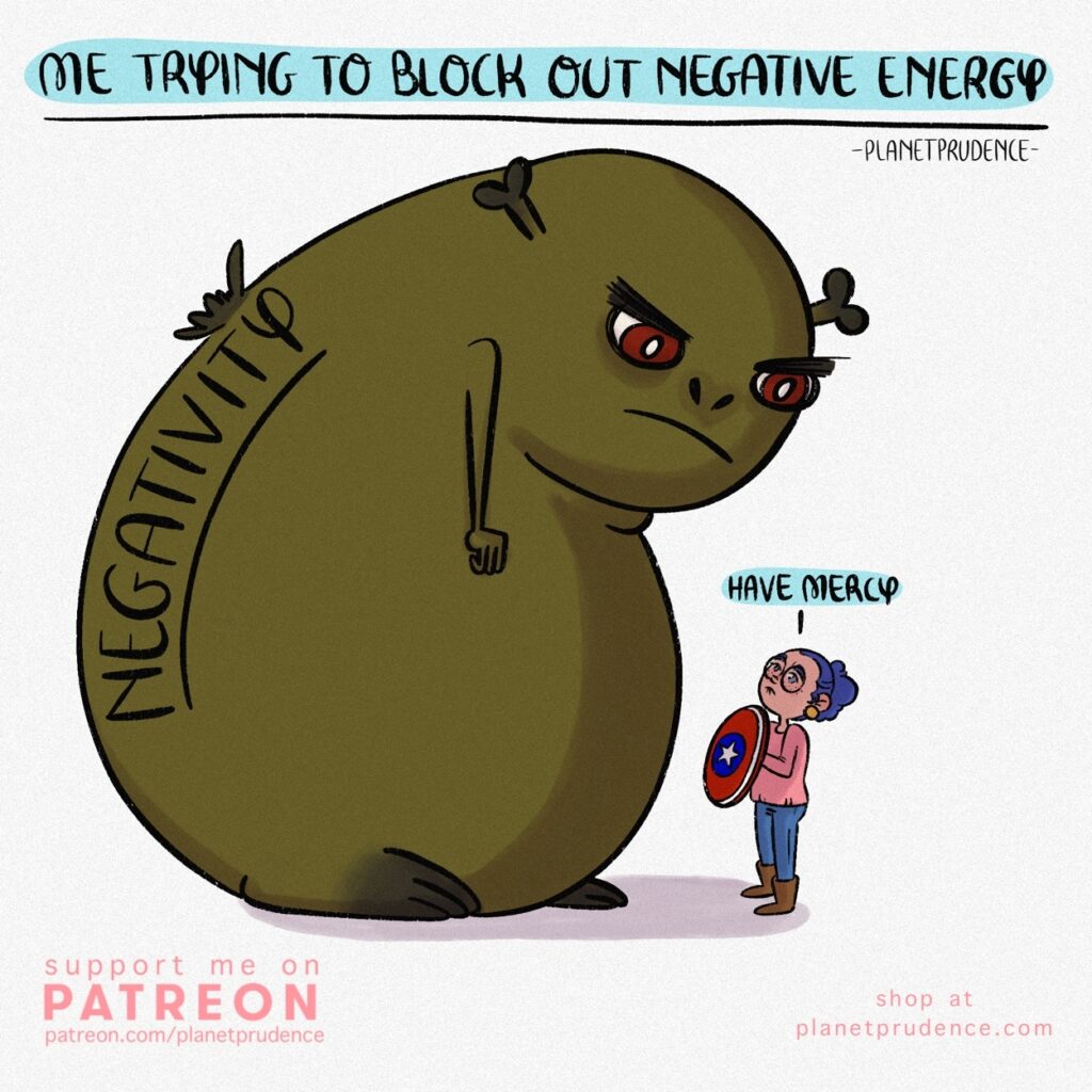 block out negative energy